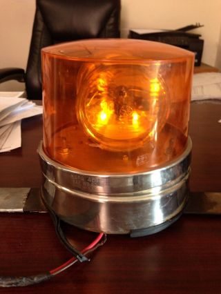 Vintage Napa 488 Rotating Amber Tow Truck Emergency Light