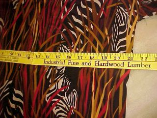 RARE VINTAGE LADIES LINDA ALLARD ELLEN TRACY SHORT SLEEVES SILK BLOUSE ZEBRA 10 5