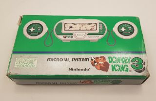 RARE DONKEY KONG 3 Nintendo Micro Vs.  System 1984 LCD Game Retro Vintage 4