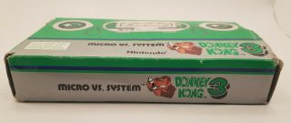 RARE DONKEY KONG 3 Nintendo Micro Vs.  System 1984 LCD Game Retro Vintage 6