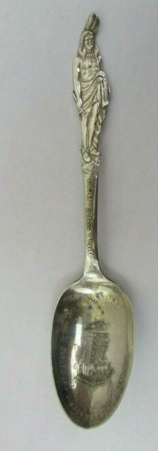 Vintage Spoon Collector Round Oak Souvenir Spoon Stove