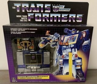 And Hasbro Transformers Vintage G1 Soundwave & Buzzsaw Reissue Figure