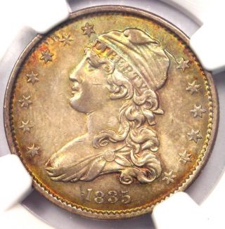 1835 Capped Bust Quarter 25c - Ngc Au Details - Rare Early Date Coin In Au