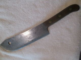 Vintage Foster Bros Breaking Or Butcher Knife,  10 " Blade