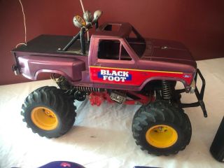 Vintage Tamiya Blackfoot 1/10 RC Truck w/Controller & Extra Body EUC Complete 2