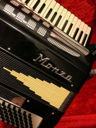 Vintage Monza Accordion Made In Italy With Case