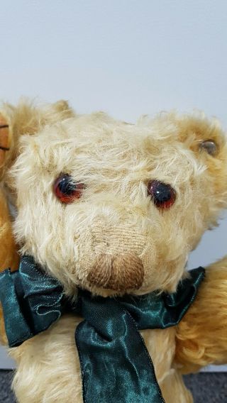 Antique Merrythought Teddy Bear.  Button And Label.
