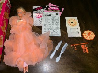 1984 Peaches ' n Cream Barbie doll Vintage 80 ' s Mattel w/ box 2