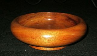 Hawaii Vintage Hawaiian Koa Wood Bowl Footed 8 1/2 " Diam X 3 " Tall