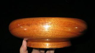 Hawaii VINTAGE HAWAIIAN KOA WOOD BOWL Footed 8 1/2 