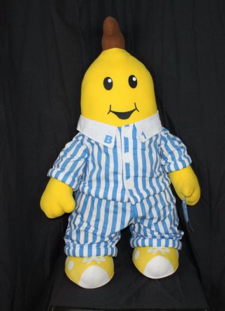 Vintage Huge Bananas In Pajamas Plush Stuffed Toy Pyjamas 33 " Tall Tomy B1 W/tag