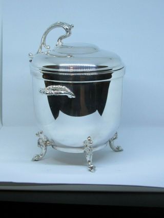 Vintage Sheridan Silver Plated Ice Bucket 4