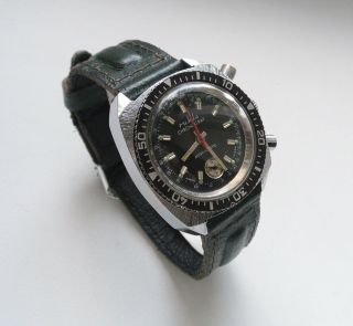 Ruhla Chronograph Amphibian Antimagnetic Vintage Gdr Watch 1970s