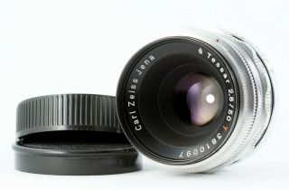 Vintage M42 lens CARL ZEISS JENA TESSAR 2.  8/50 RED T 12 blades PRESET 50mm F/2.  8 2