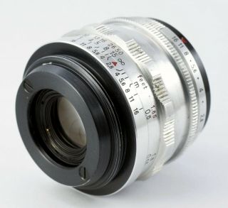 Vintage M42 lens CARL ZEISS JENA TESSAR 2.  8/50 RED T 12 blades PRESET 50mm F/2.  8 4