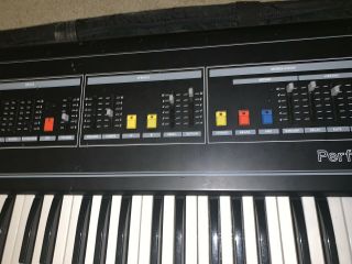Crumar Performer 2 Vintage Synthesizer With Book Bag & Cord 4