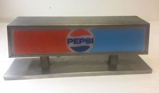 Vintage Pepsi Light - Up Sign Double Sided