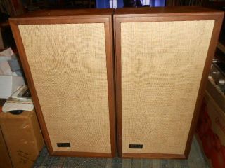 Pair Klh Model Seventeen " 17 " Vintage Acoustic Suspension Speaker System