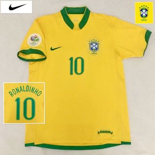 Brazil Football Shirt Ronaldinho (m) Vintage World Cup Nike Jersey