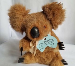 Vintage Kangaroo Skin Koala Bear Made In Australia By Samos Souvenirs