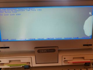 IBM vintage Laptop PC Convertible (m5140),  Power Supply,  Powers on Bad spot o 5