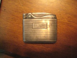 Vintage Sterling Silver Ronson Adonis Cigarette Lighter Monogrammed " M I M "
