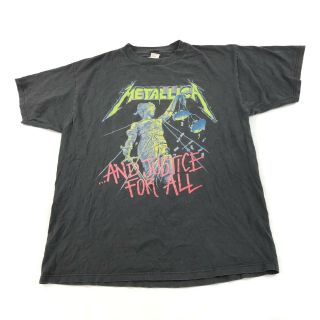 Vintage 1994 Metallica Concert Tour T Shirt Size Xl Pushead Hammer Of Justice