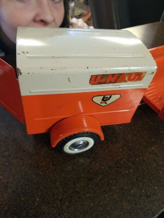 Nylint U - Haul Ford Pick Up Truck and Trailer Pressed Steel Vintage Toy 8