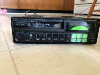Vintage Alpine 7618 Iconic And Rare Cassette Tape Deck Radio