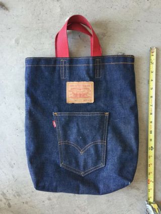 Rare Vintage Levis Big E 501 Denim Tote Bag