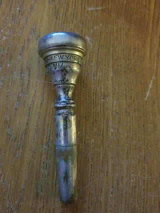 Vintage Giardinelli Trumpet Mouthpiece 10 10vm York Silver