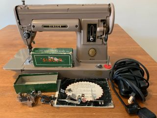 Vintage Singer Long Bed Sewing Machine Model 301a - &