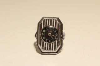 Vintage Rare Ww2 Era Swiss Ladies Mechanical Watch Ring " Extra Anker "