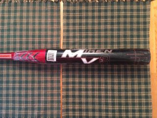 Rare Niw Og Miken Mv3 Mv3u 34/28 Balanced Serial 02870076 Softball Bat Hot