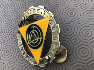 OLD VINTAGE AUTOMOBILE CLUB DE L ' OUEST Car Grill Badge,  Looks Like AA Badge. 6