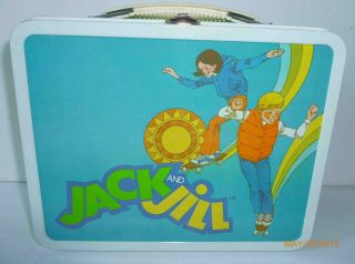 1982 Vintage Jack And Jill Metal Lunch Box - - Ohio Art - - Near