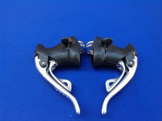 vintage Campagnolo Record titanium 9 Speed carbon Shifters in 3