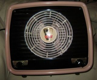 Vintage Electric Emerson Fan Heater Radio Style H - 1650f