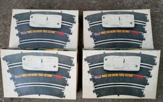 4 Boxes (24) Vintage Revell 1/32 Scale Slot Car 21 " Radius Curved Track