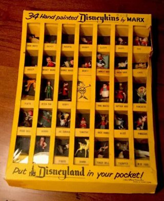 1960s Vintage 34 Hand Painted Disneykins By Marx Disneyland Characters Hong Kong