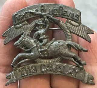Vintage 1950’s Rin Tin Tin Fighting Blue Devils 101st Cavalry Pin