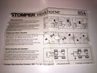 SCHAPER STOMPER | WORKHORSE DATSUN 4x4 3 WHEELER TRAILER 1985 | MIB Vintage 12