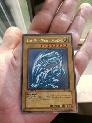 Blue - Eyes White Dragon (sdk - 001) 1st Edition - Ultra Rare Na Print Vlp - Nm Cond
