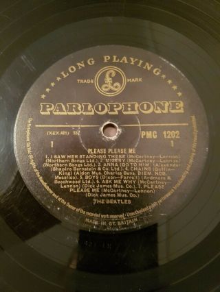 The Beatles Please Please Me Black & Gold Rare Crossover Labels,  1l,  12 Gp
