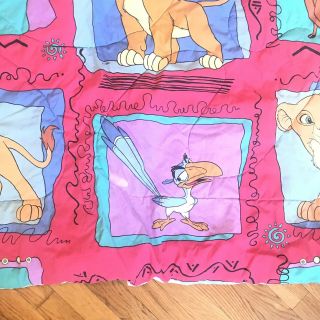 Lion King Bed Set Vintage Twin Comforter and Sheet 1990s Simba Nala Pumba Disney 6