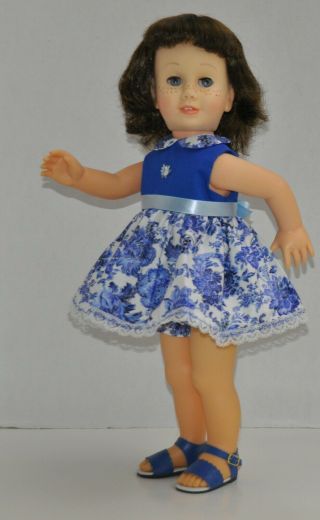 Vintage Chatty Cathy Rare Open Right Hand 3 Body - Soft Face Brunette Bob