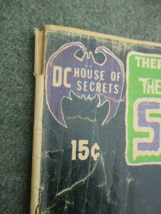 VINTAGE 1971 DC HOUSE OF SECRETS 92 FIRST SWAMP THING POOR 2