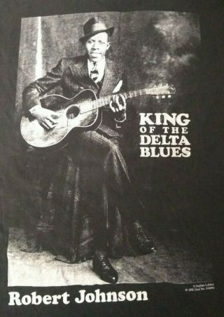 Vintage 1991 Robert Johnson King Of The Delta Blues Single Stitch T - Shirt - Xl