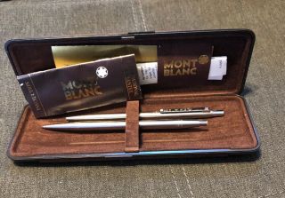 Vintage MONTBLANC PEN & MECHANICAL PENCIL With MONTBLANC BOX Germany 7
