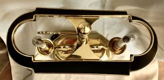 Large 25” Vintage Frederick Cooper (?) Brass FRENCH BOUILLOTTE Candelabra LAMP 10